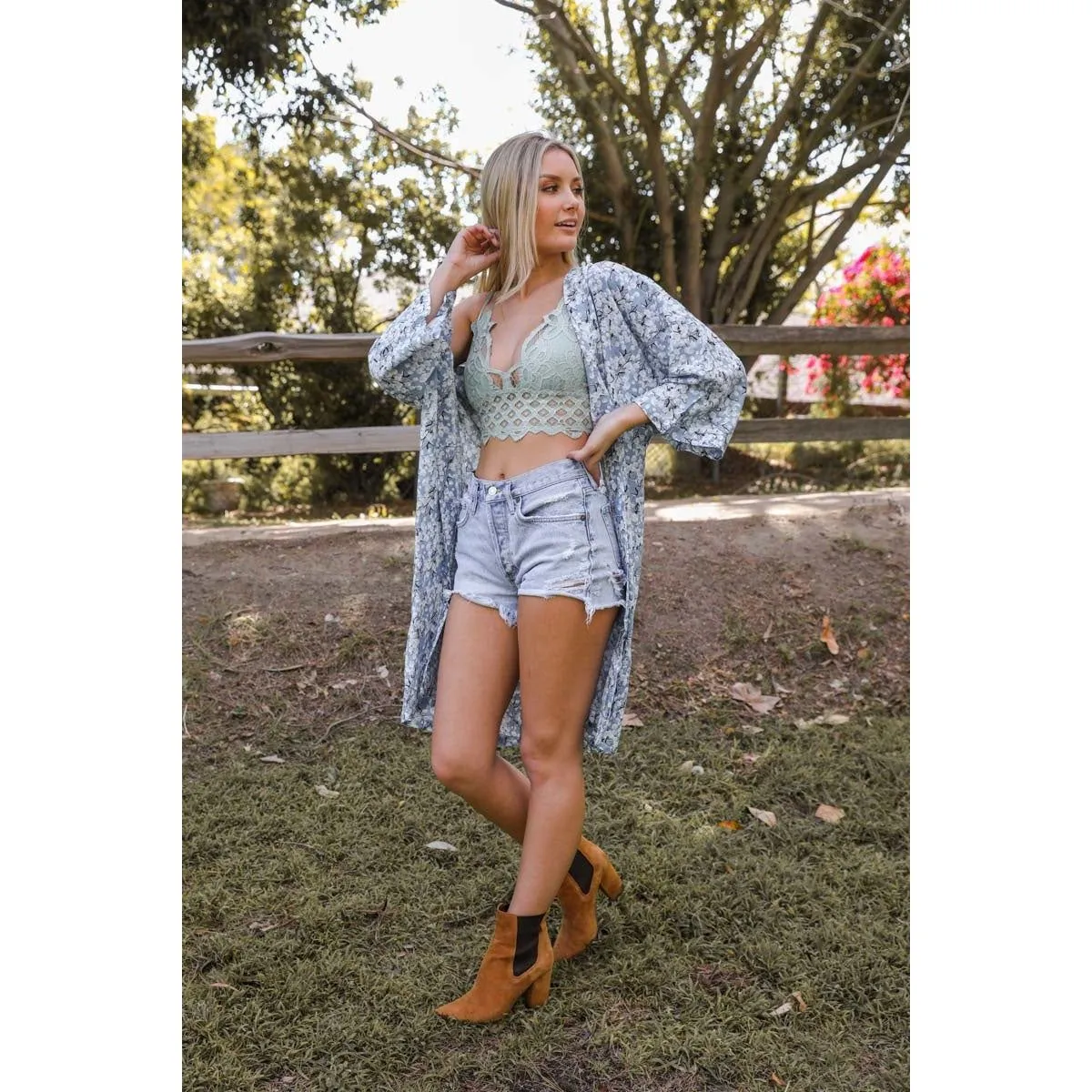 Spring Blossom Floral Kimono