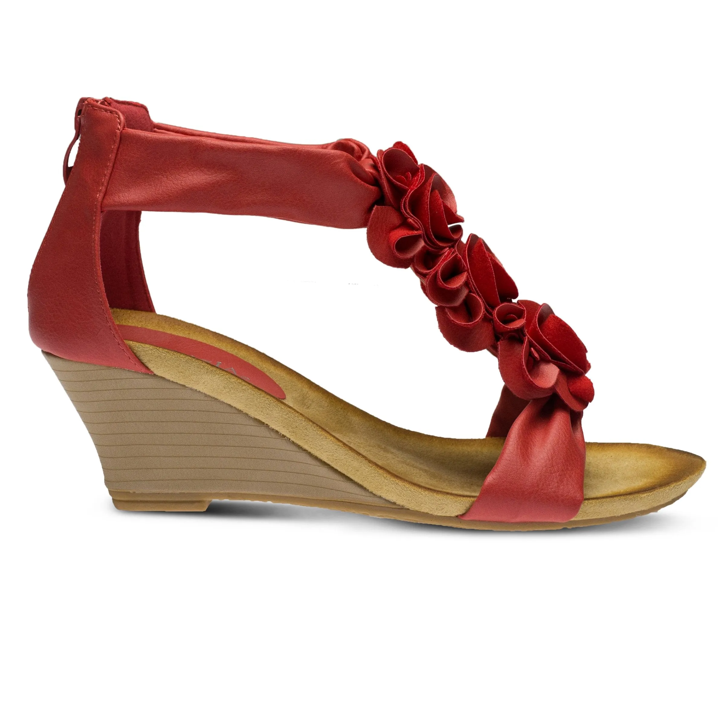 Spring Step Shoes Patrizia Harlequin Women’s Vegan Leather Wedge Sandal
