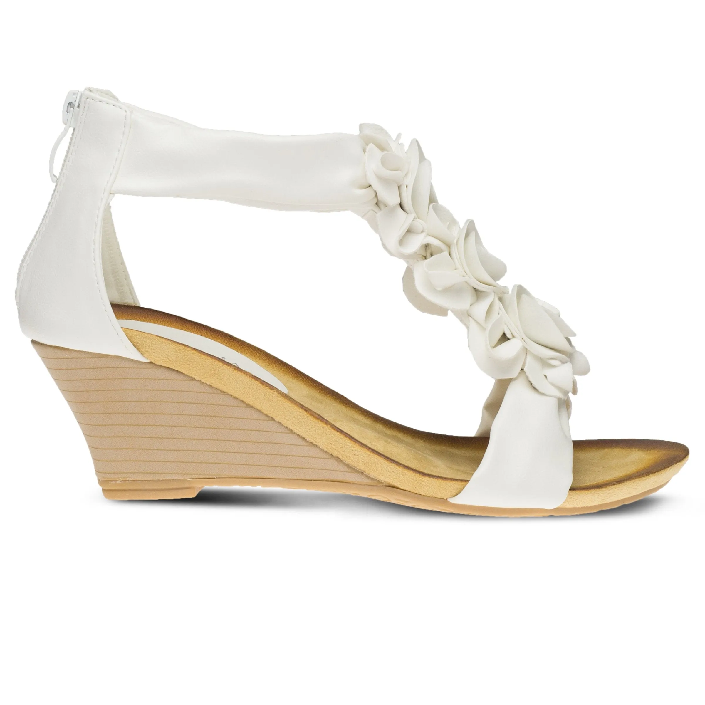 Spring Step Shoes Patrizia Harlequin Women’s Vegan Leather Wedge Sandal