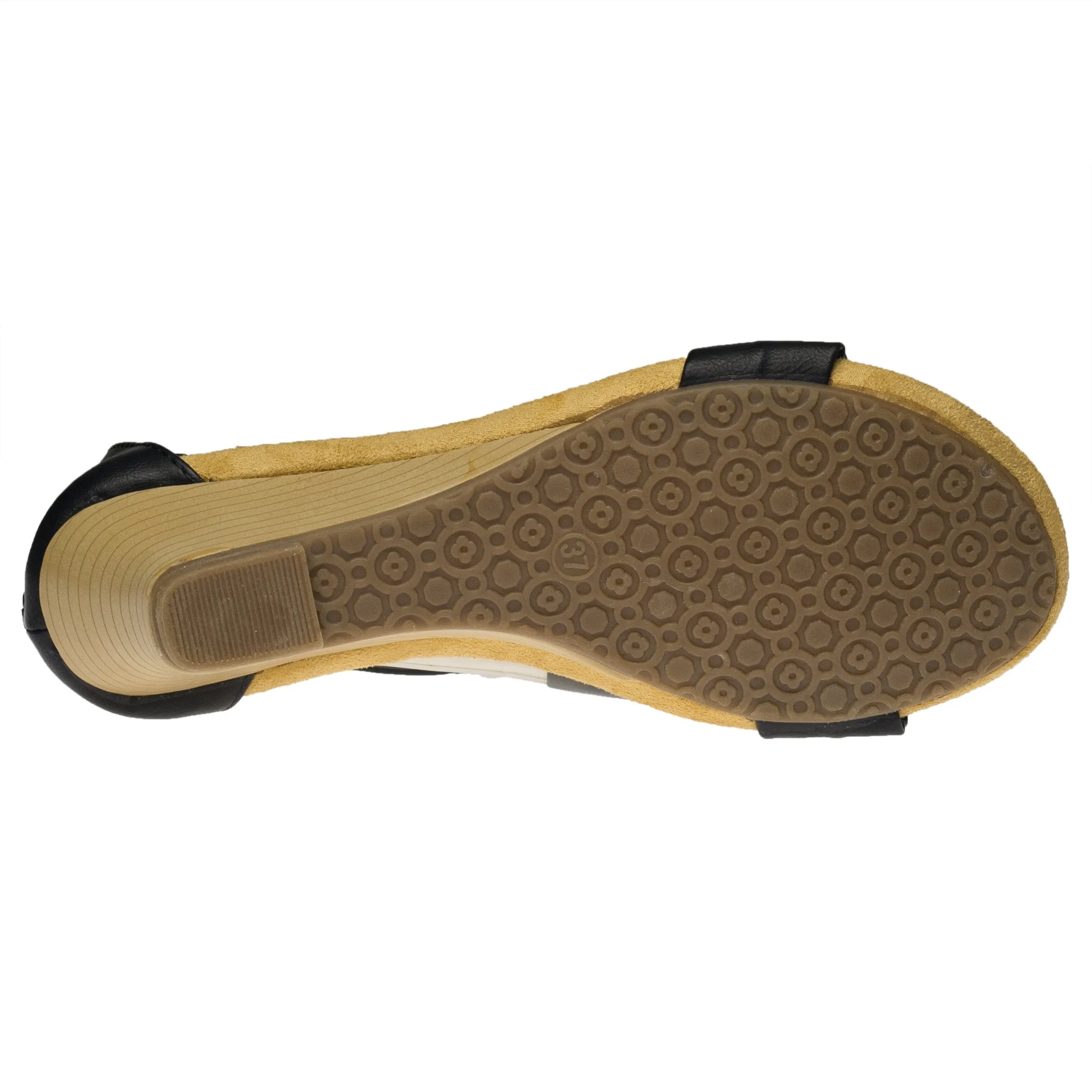 Spring Step Shoes Patrizia Harlequin Women’s Vegan Leather Wedge Sandal