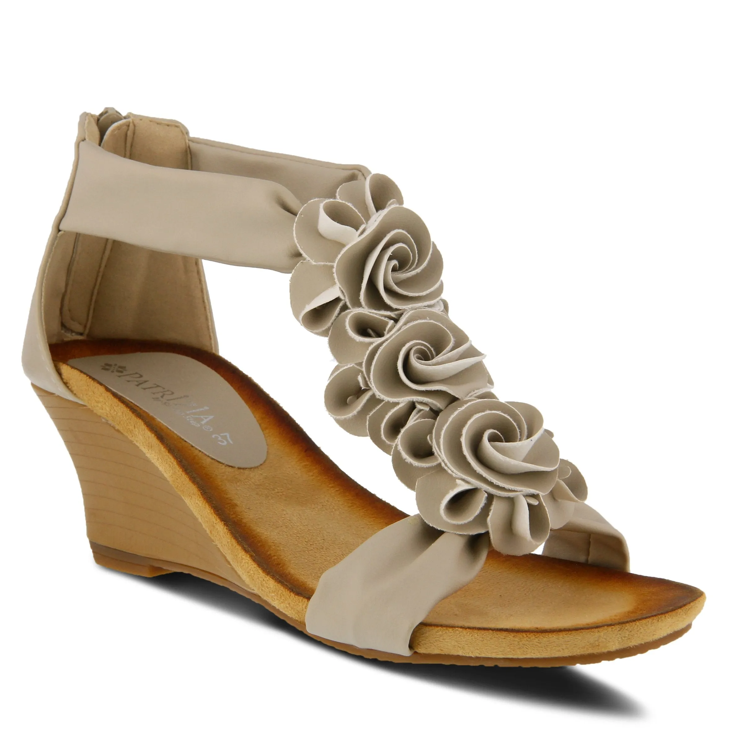 Spring Step Shoes Patrizia Harlequin Women’s Vegan Leather Wedge Sandal