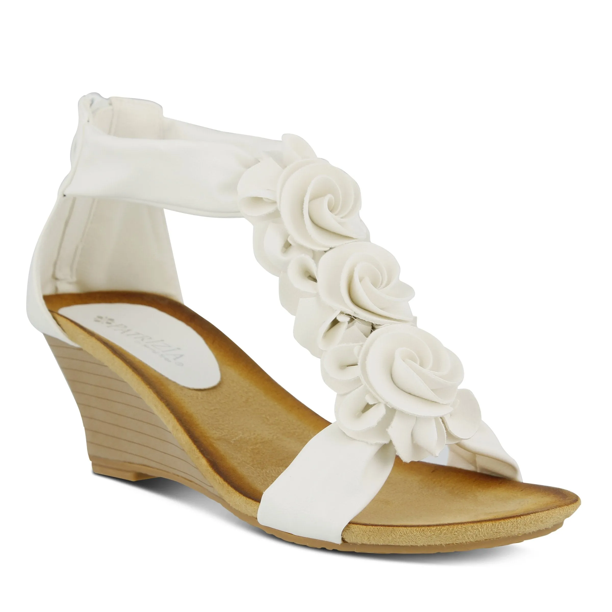 Spring Step Shoes Patrizia Harlequin Women’s Vegan Leather Wedge Sandal