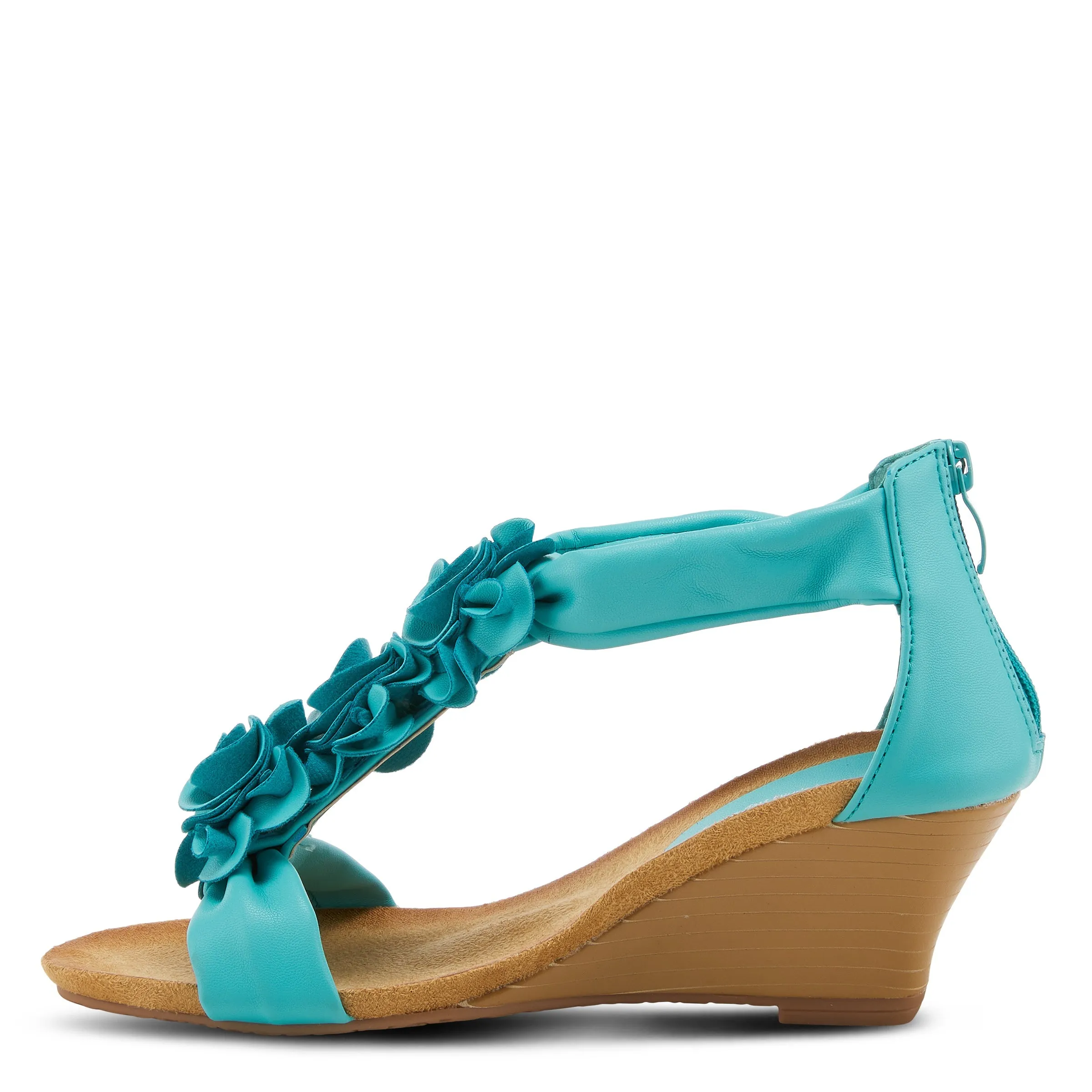 Spring Step Shoes Patrizia Harlequin Women’s Vegan Leather Wedge Sandal