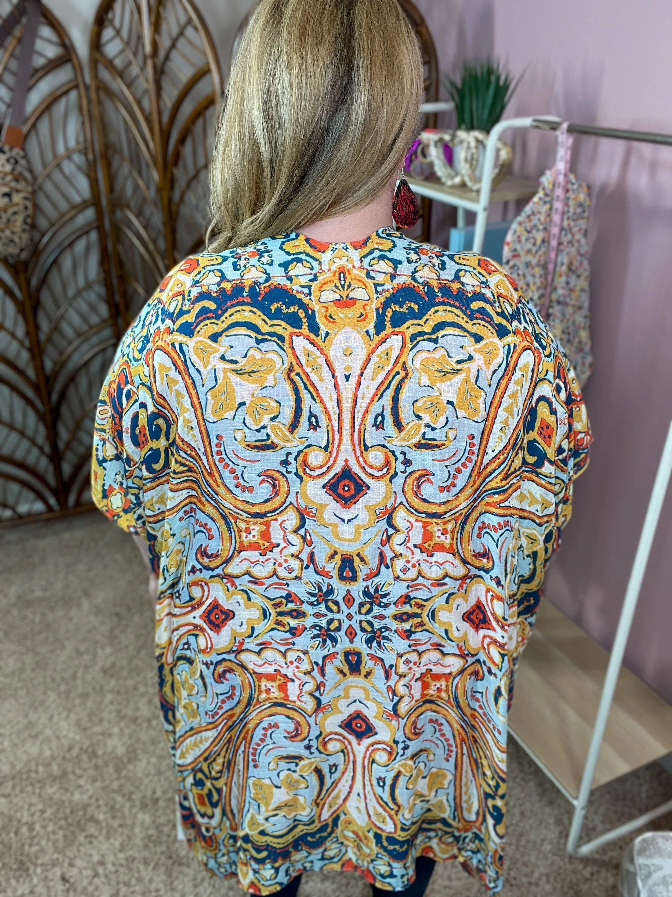 Statement Made Kimono - Gold Rush