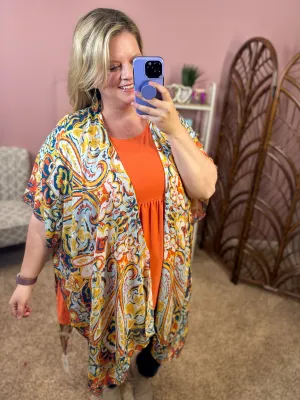 Statement Made Kimono - Gold Rush