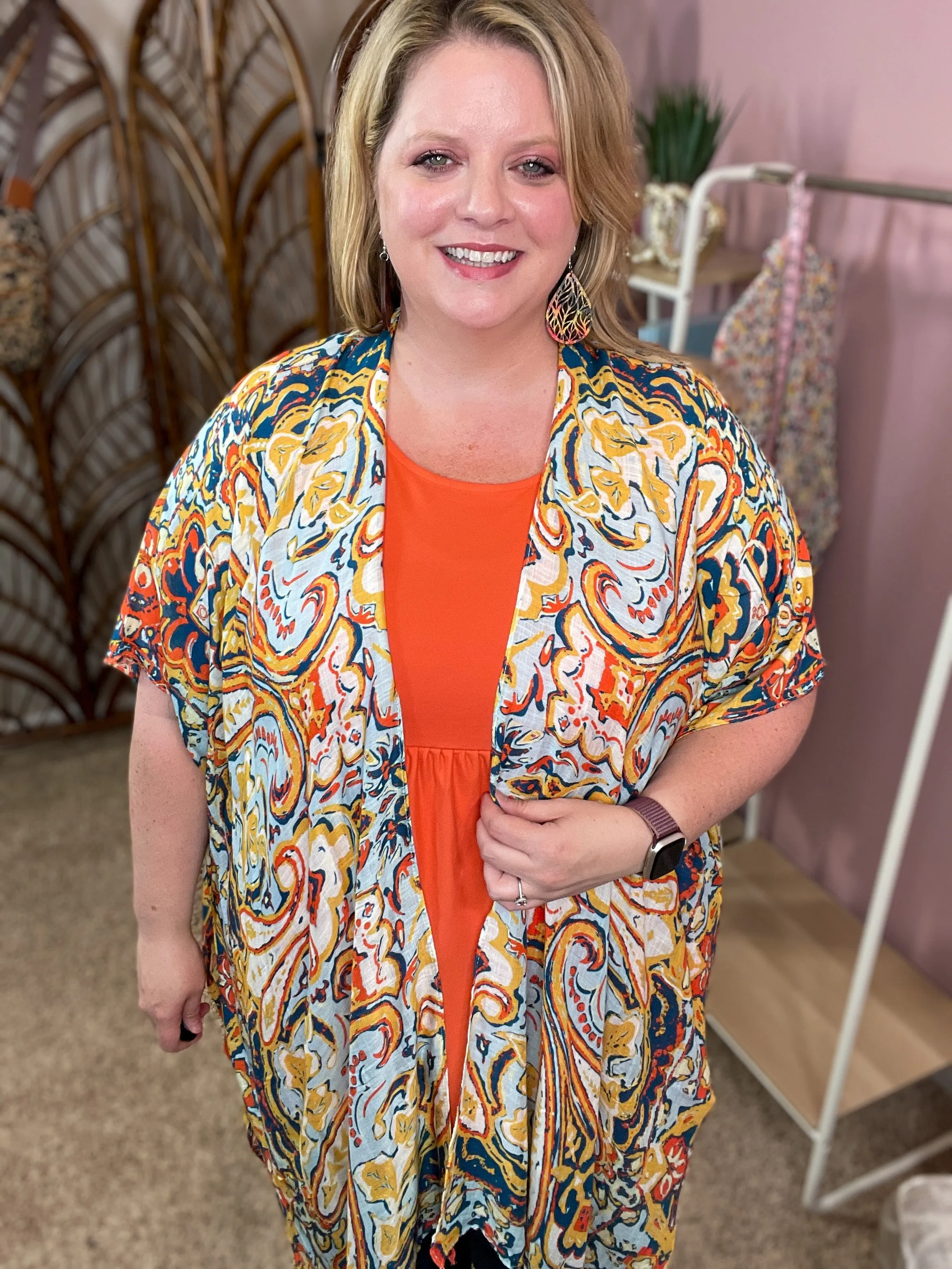 Statement Made Kimono - Gold Rush