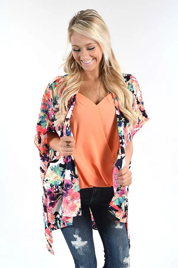 Stay Bright Floral Kimono
