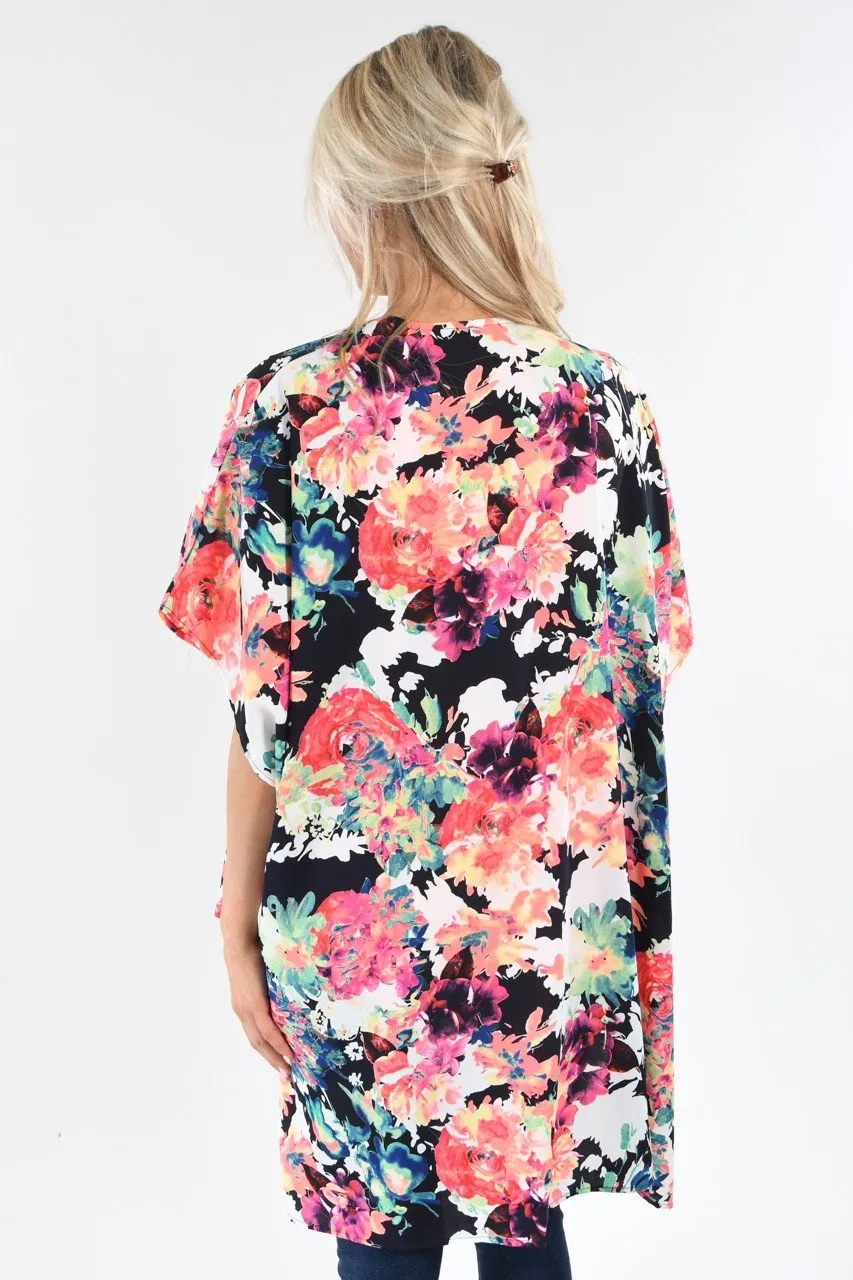 Stay Bright Floral Kimono
