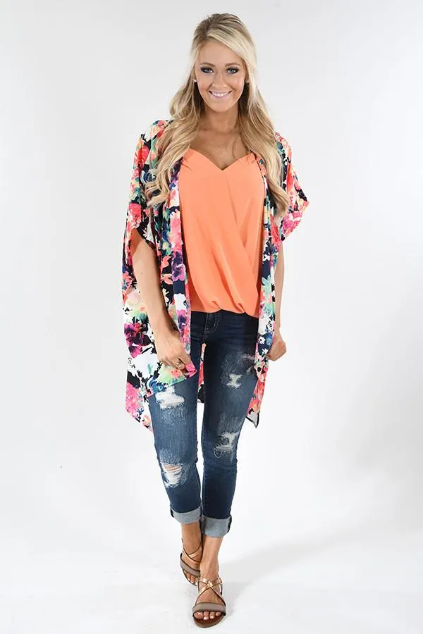 Stay Bright Floral Kimono