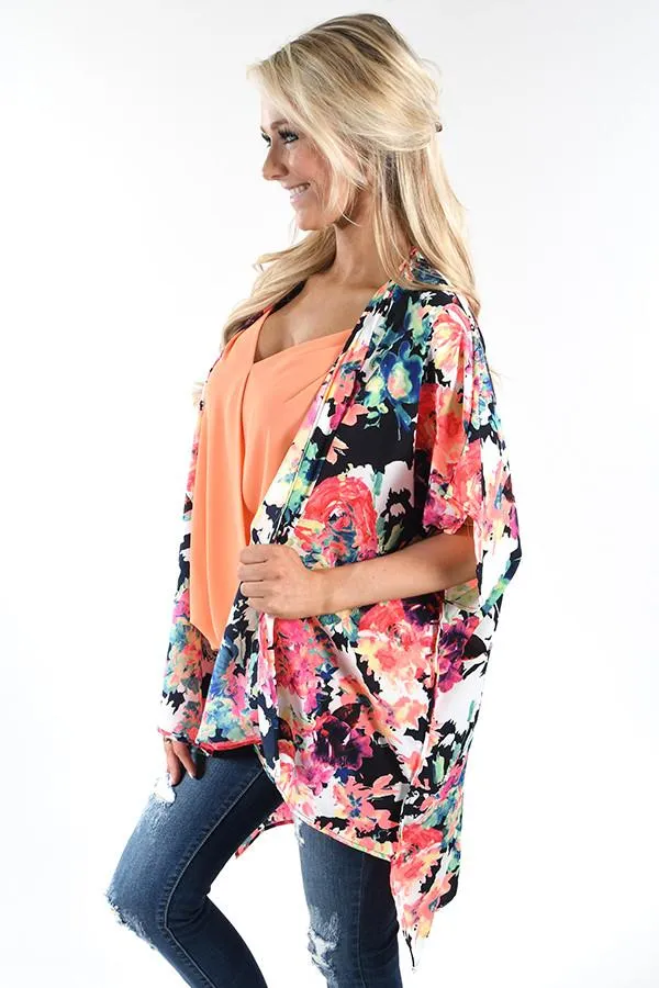 Stay Bright Floral Kimono