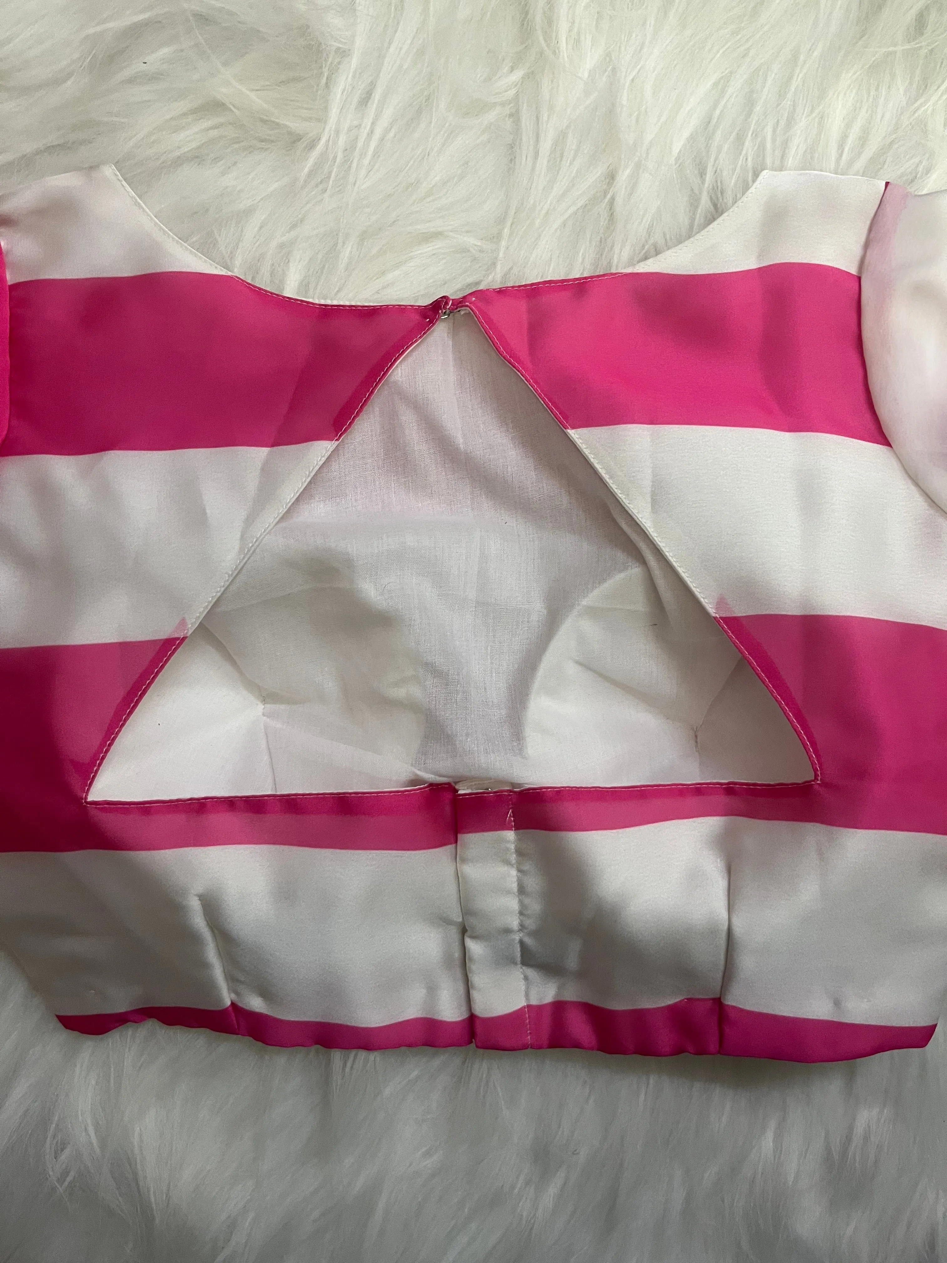 STRIPE LOVE - WHITE AND PINK