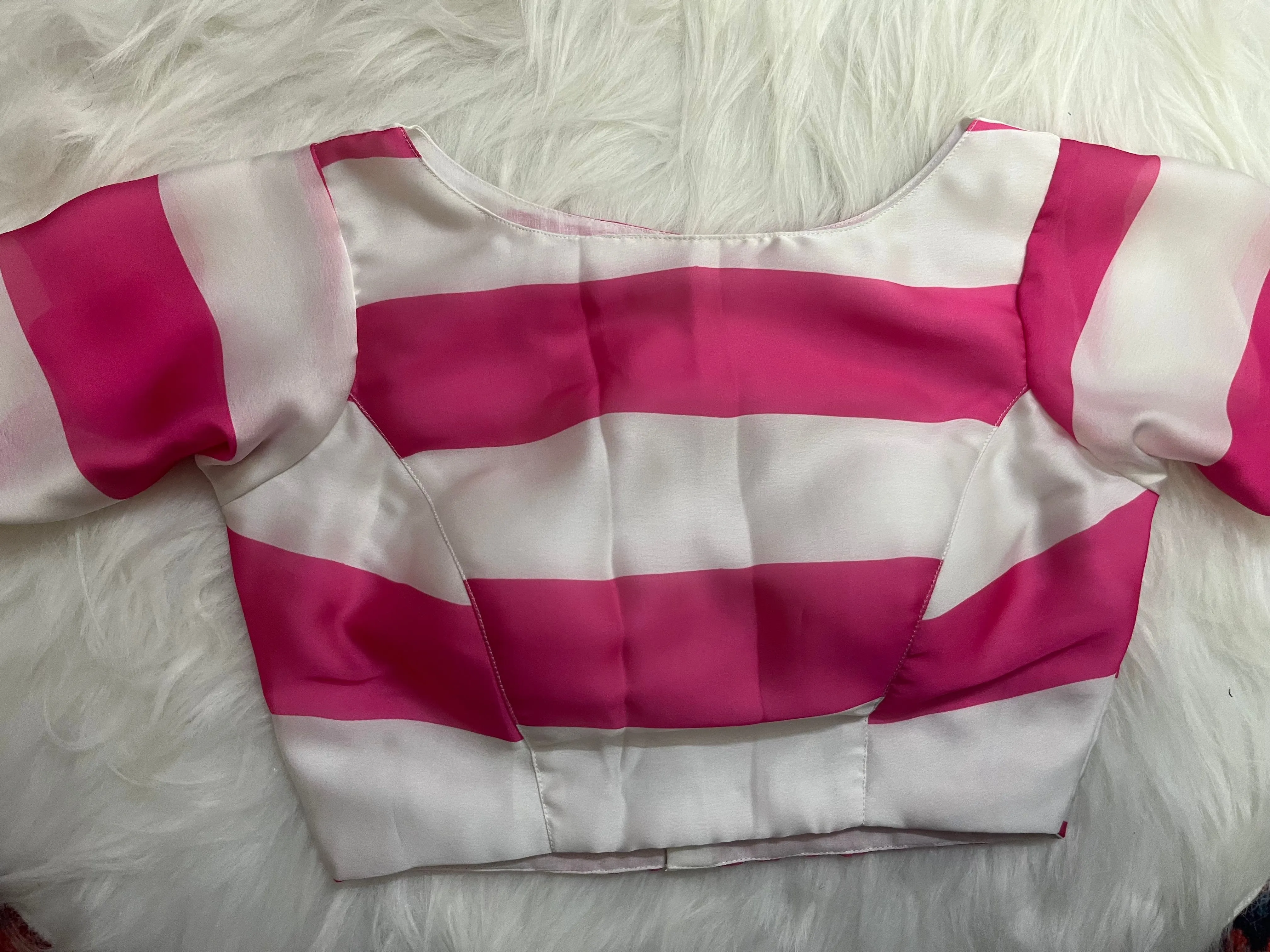 STRIPE LOVE - WHITE AND PINK