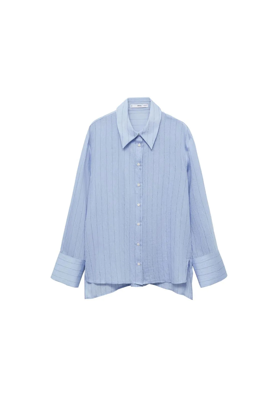 Stripe-print shirt - Medium Blue