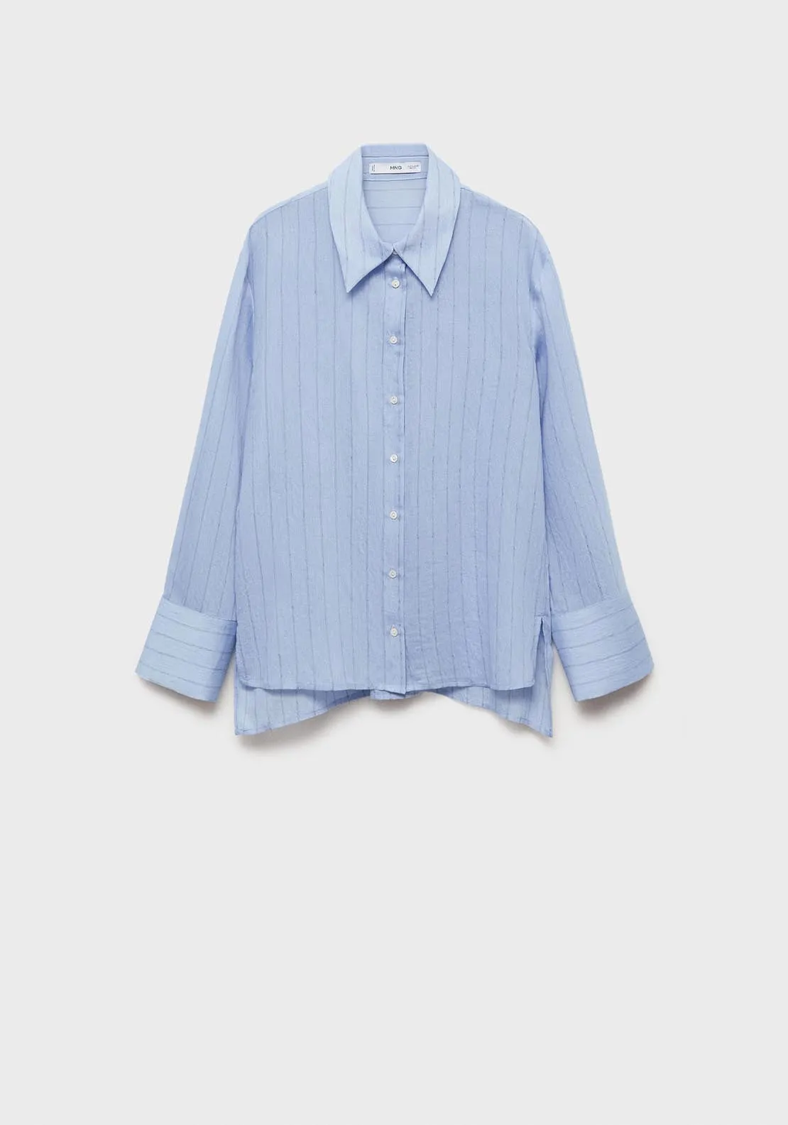 Stripe-print shirt - Medium Blue