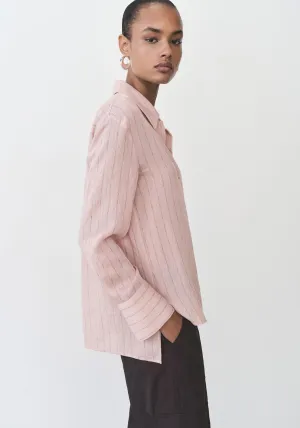Stripe-print shirt - Pink