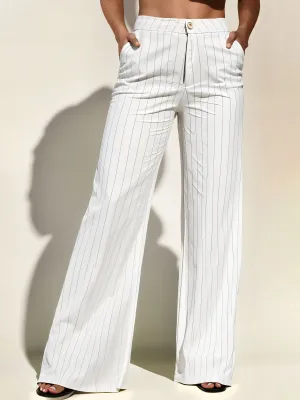 Striped Wideleg Pant