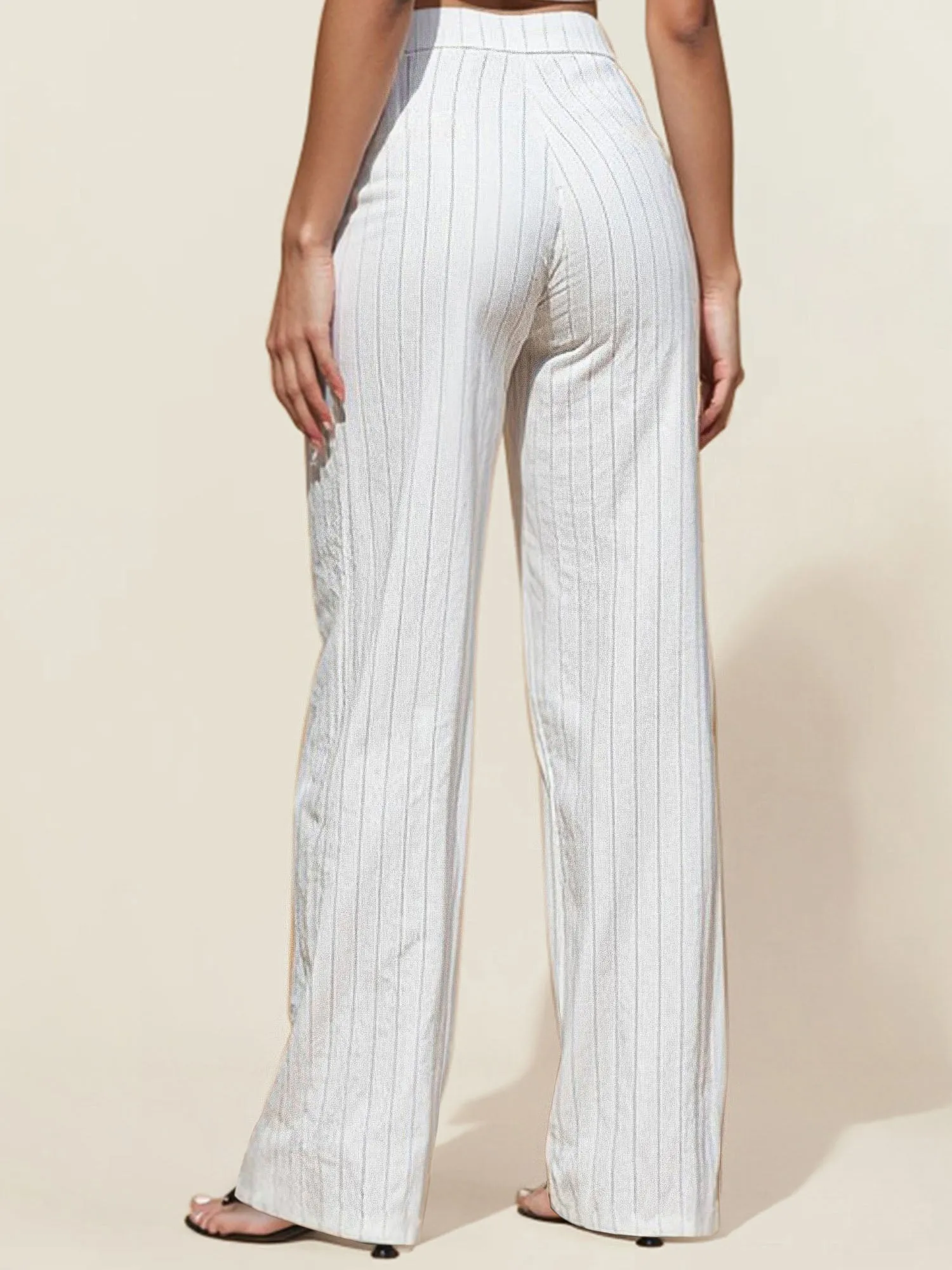 Striped Wideleg Pant