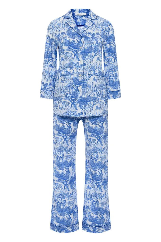 Stylish smooth satin pajamas