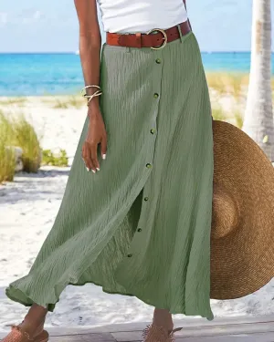 Sydney | Flowy Buttoned Skirt