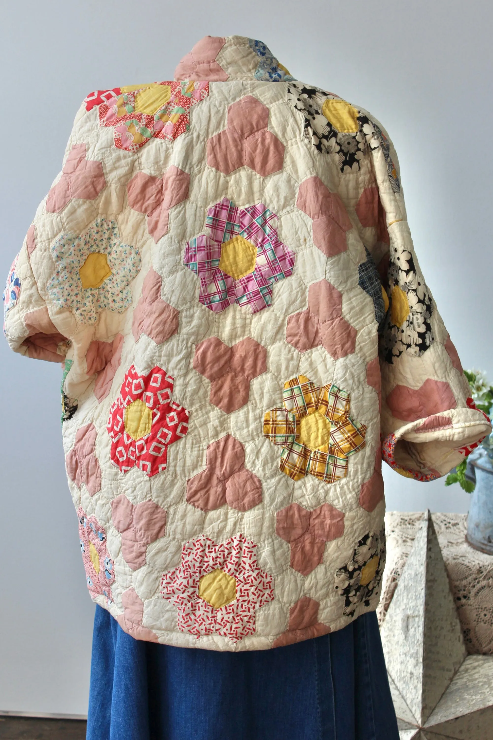 The Highlands Foundry Blush Quilt Coat THF76