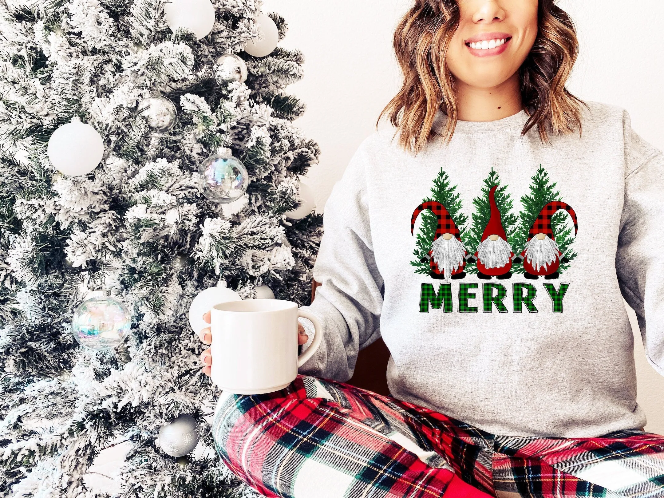 Three Gnomes Christmas Crewneck Sweatshirt