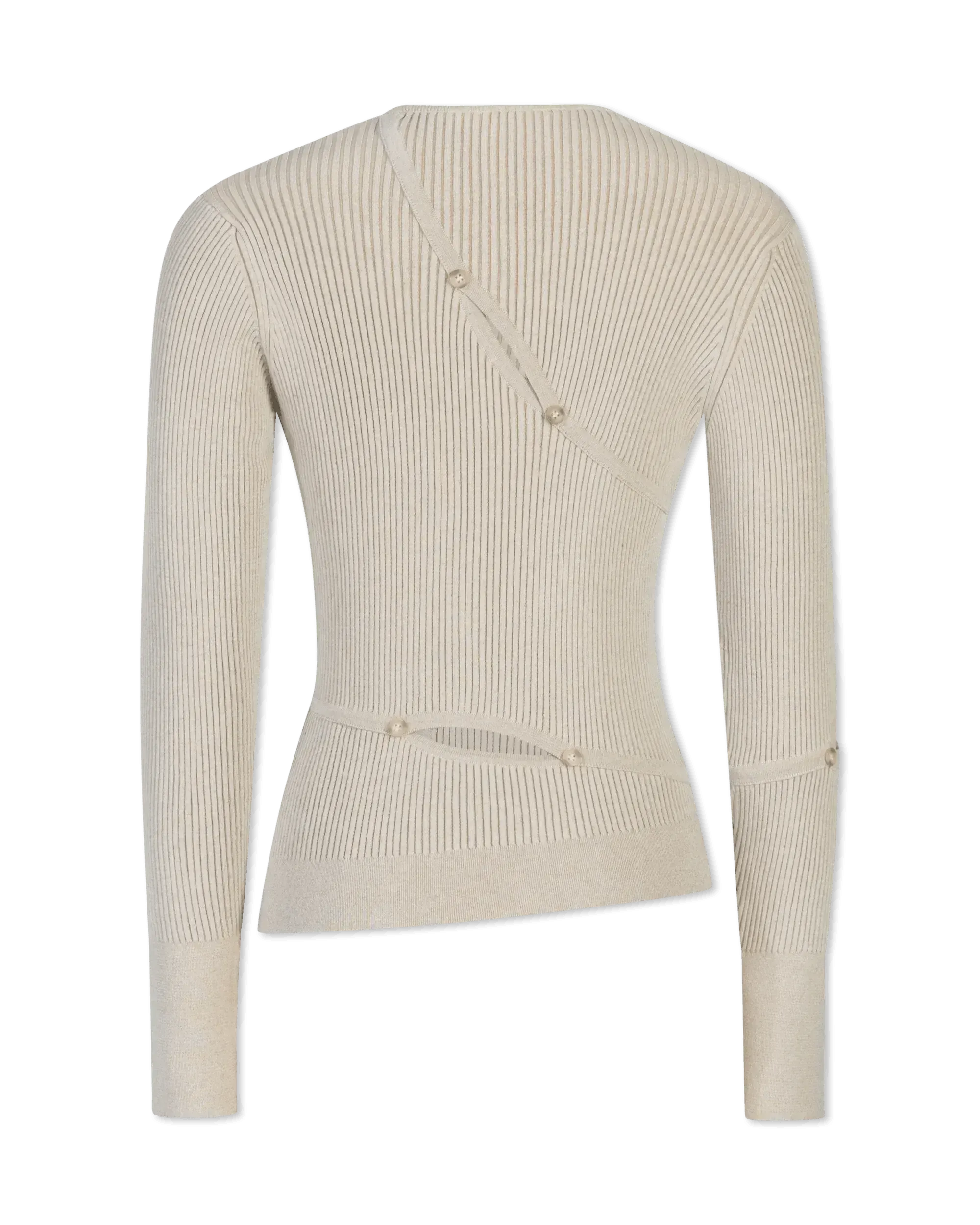 Tordu Cut-Out Ribbed Sweater