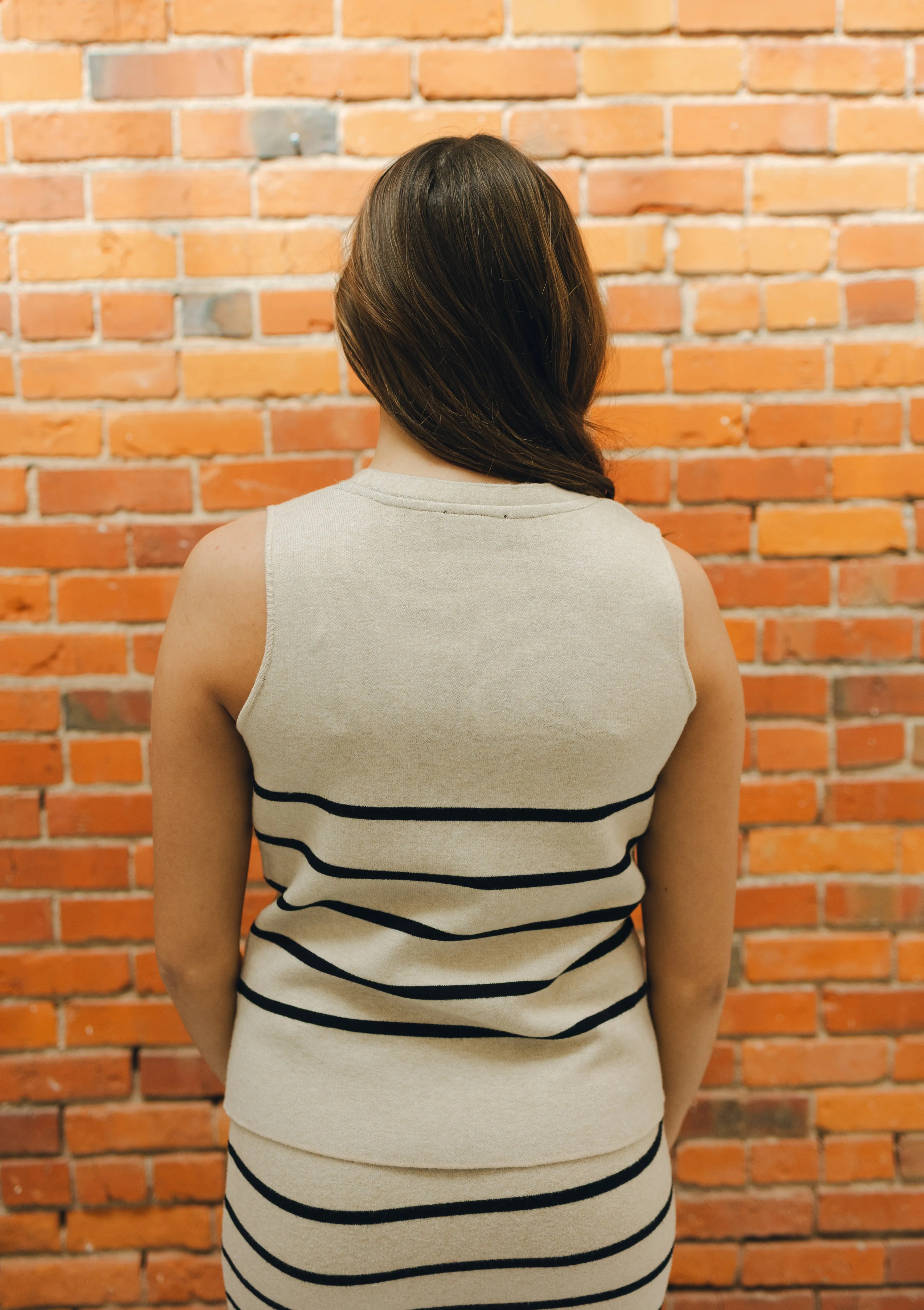 Tribal Sweater Vest W/Horn Button