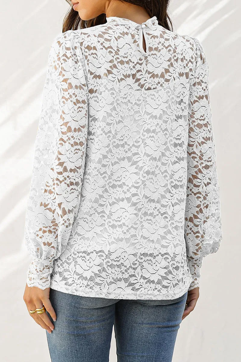 TS3229 Lace Blouse Shirt Top