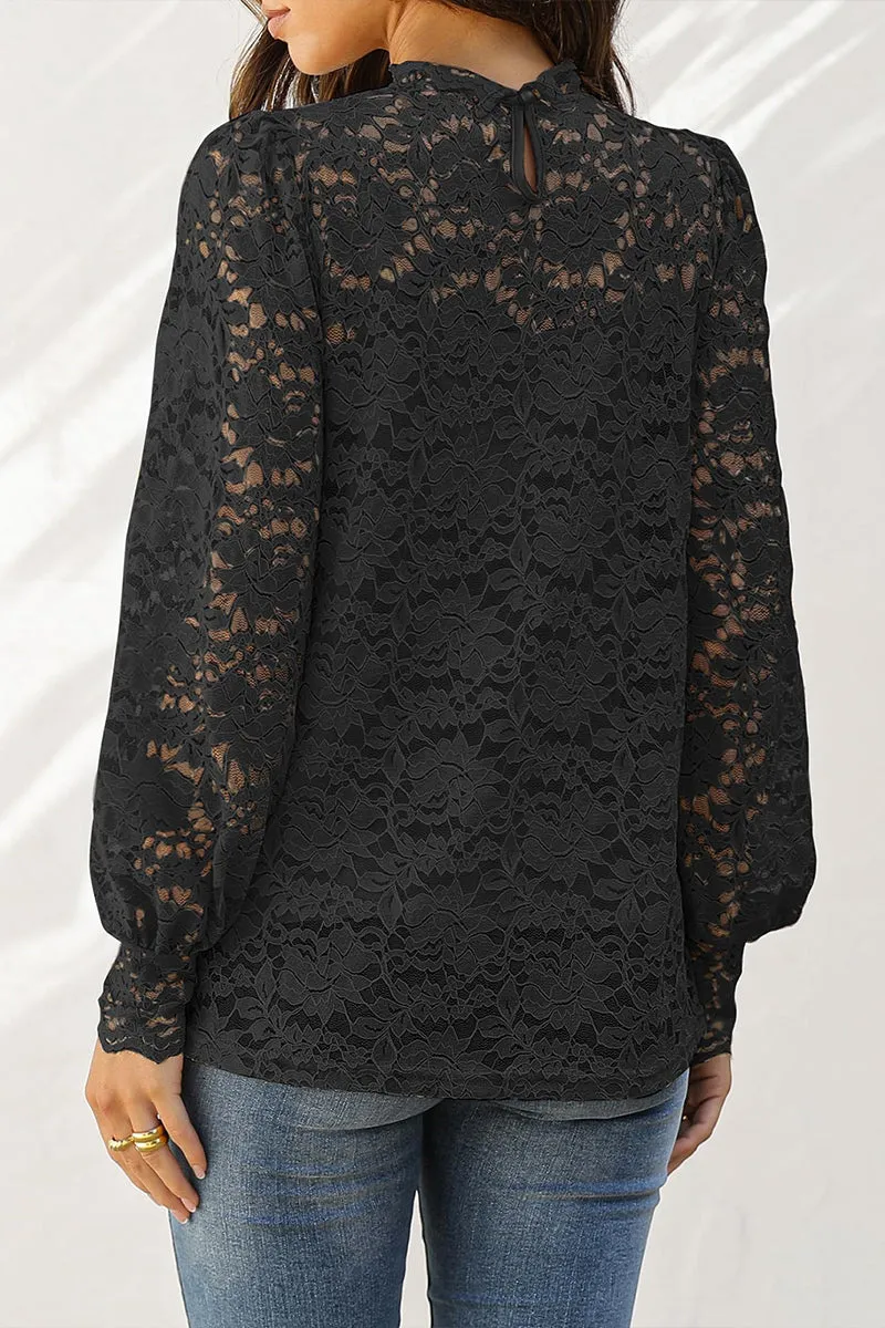 TS3229 Lace Blouse Shirt Top