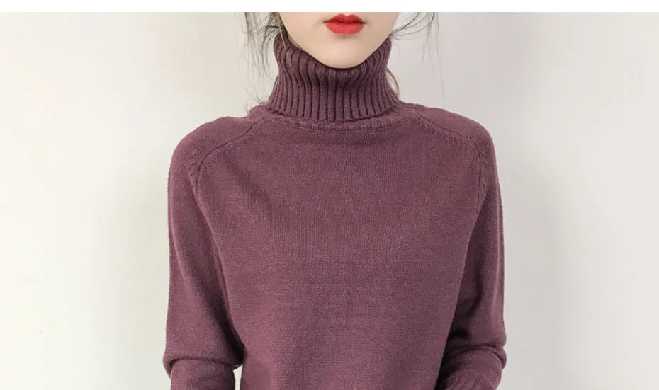 Turtleneck Thick Knitted Sweaters