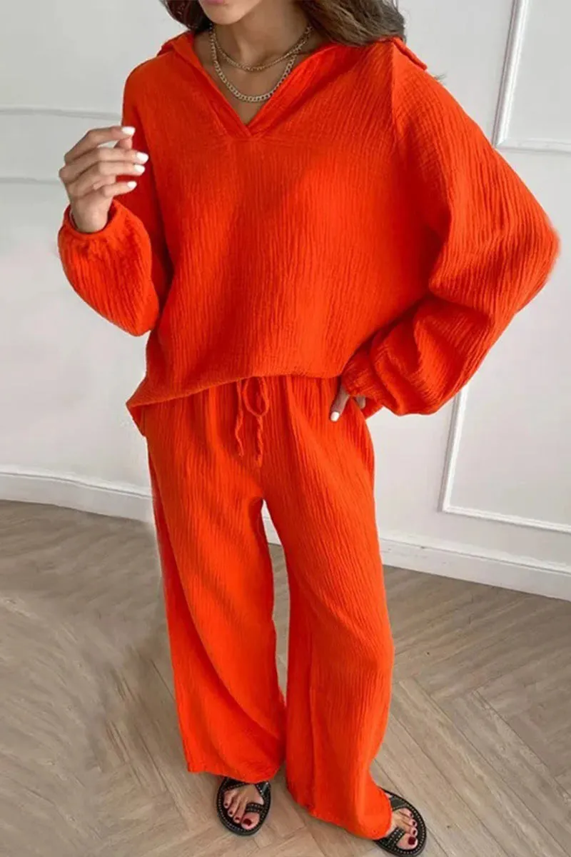 UK0647 Cotton Shirt and Pants Set