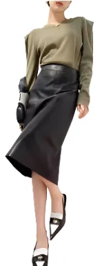 Urban Chic Leather Pencil Skirt