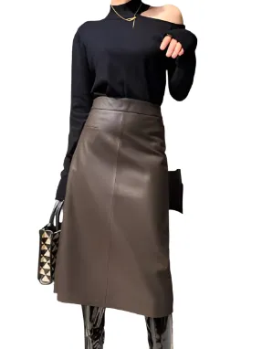 Urban Chic Leather Pencil Skirt