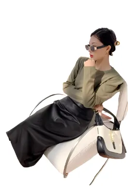 Urban Chic Leather Pencil Skirt
