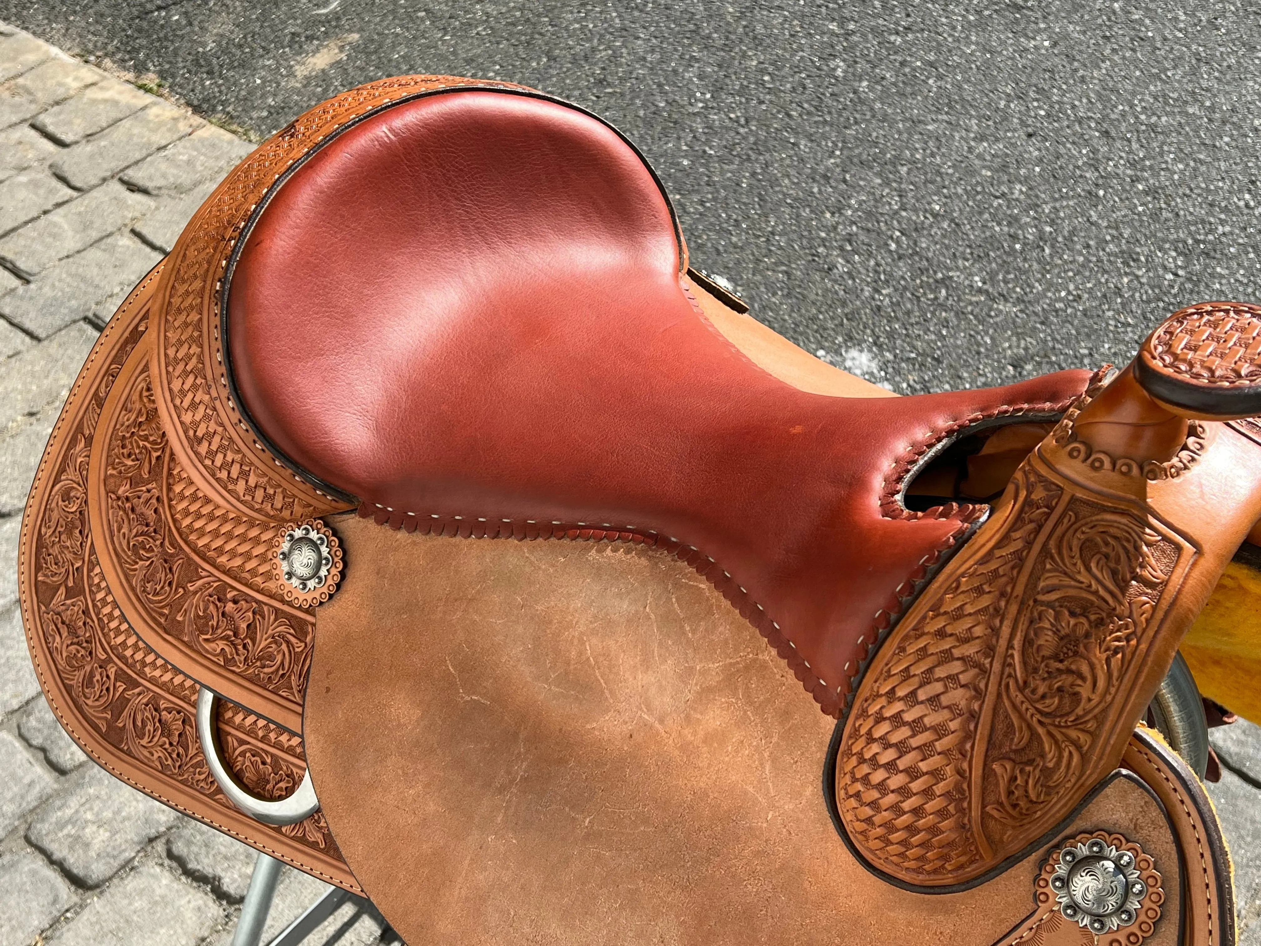Used Reinsman Brian Bell-Bell Ranch 17” Western Reiner Saddle