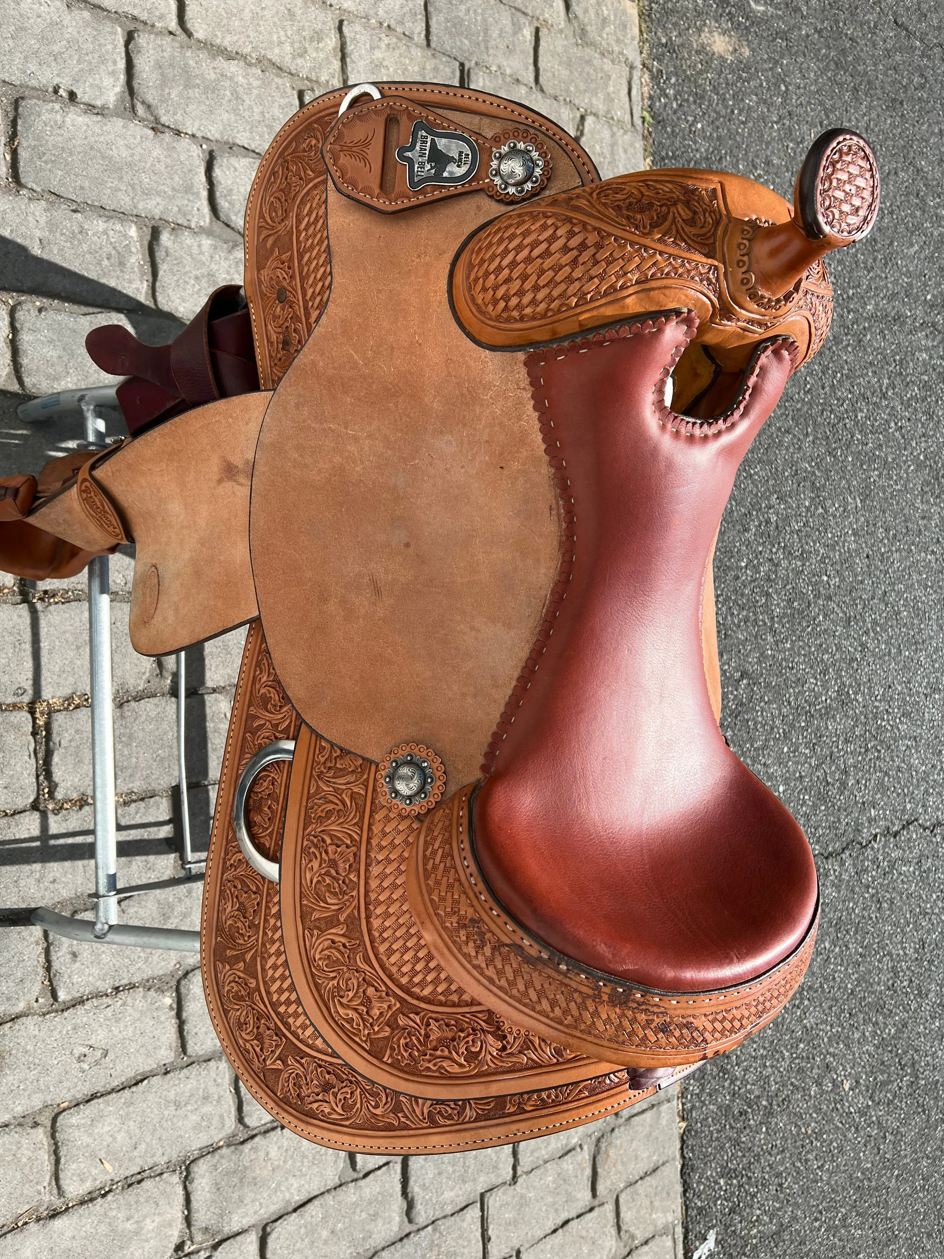 Used Reinsman Brian Bell-Bell Ranch 17” Western Reiner Saddle