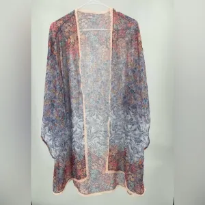 Victorias Secret floral open‎ sheer kimono/robe, size XS/S