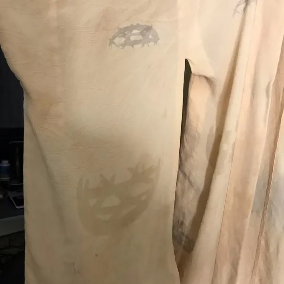 Vintage Asian yellow kimono robe