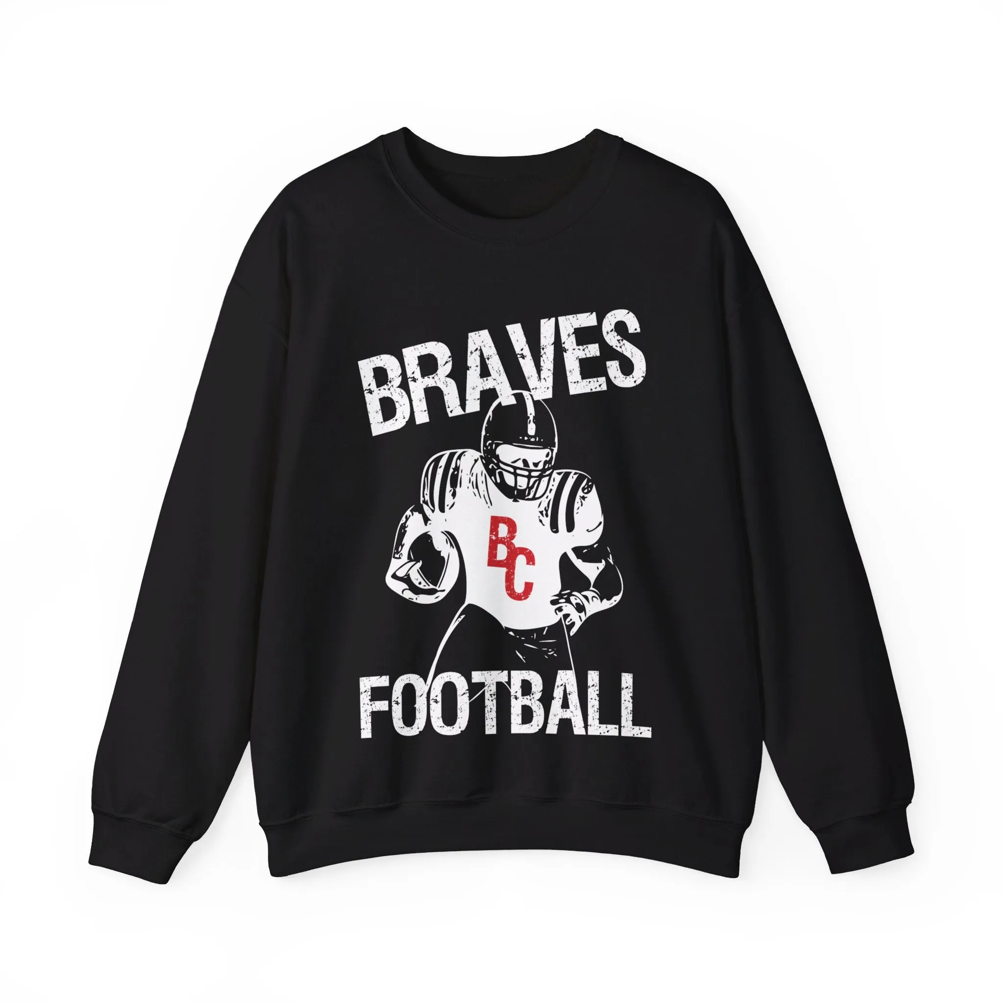 Vintage Braves Football Crewneck Sweatshirt