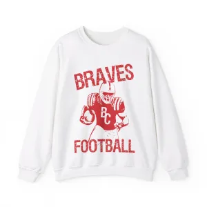 Vintage Braves Football Crewneck Sweatshirt