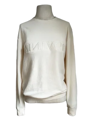 “Vintage” sweatshirt in cream