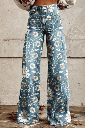 Violeta | Boho Charm Wide-Leg Pants