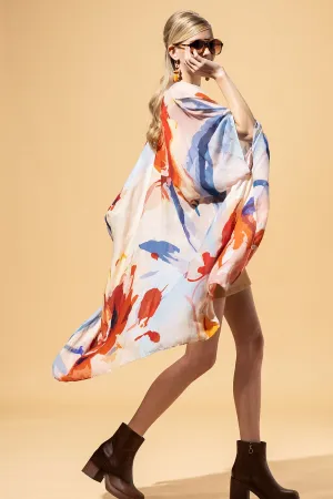 Vivid Aquarelle Kimono