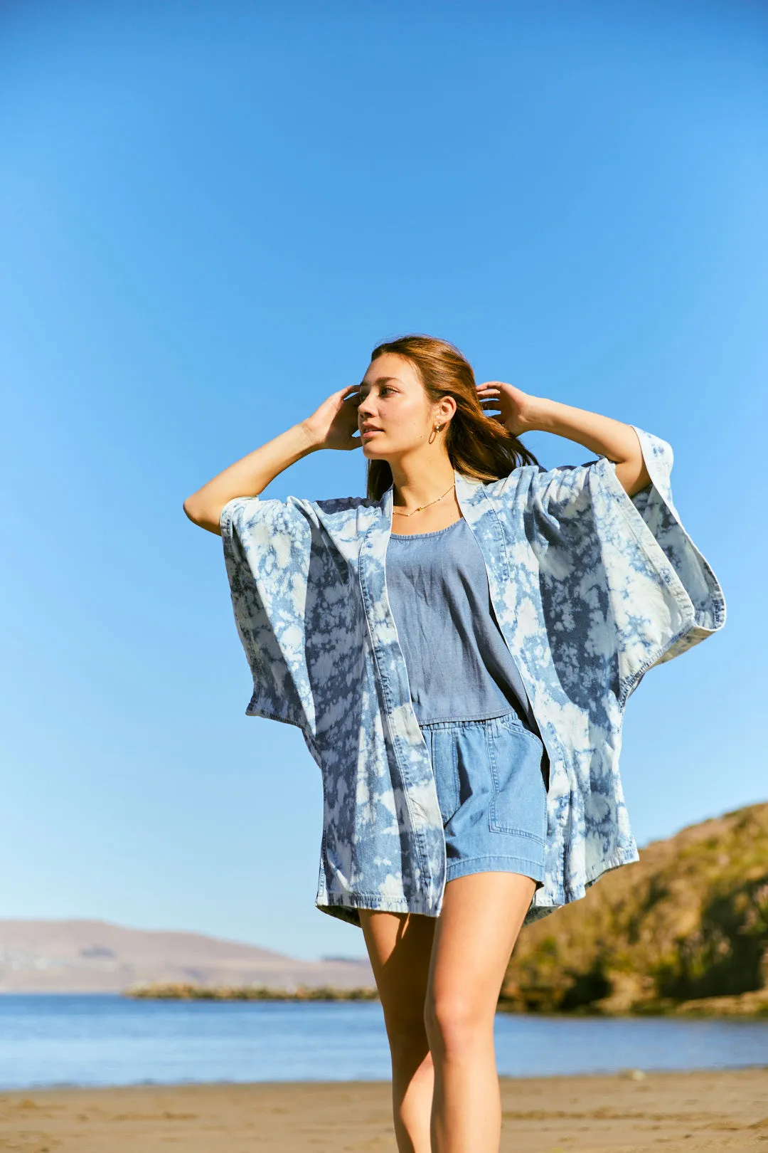 Wabi Sabi Kimono - Sky Wash