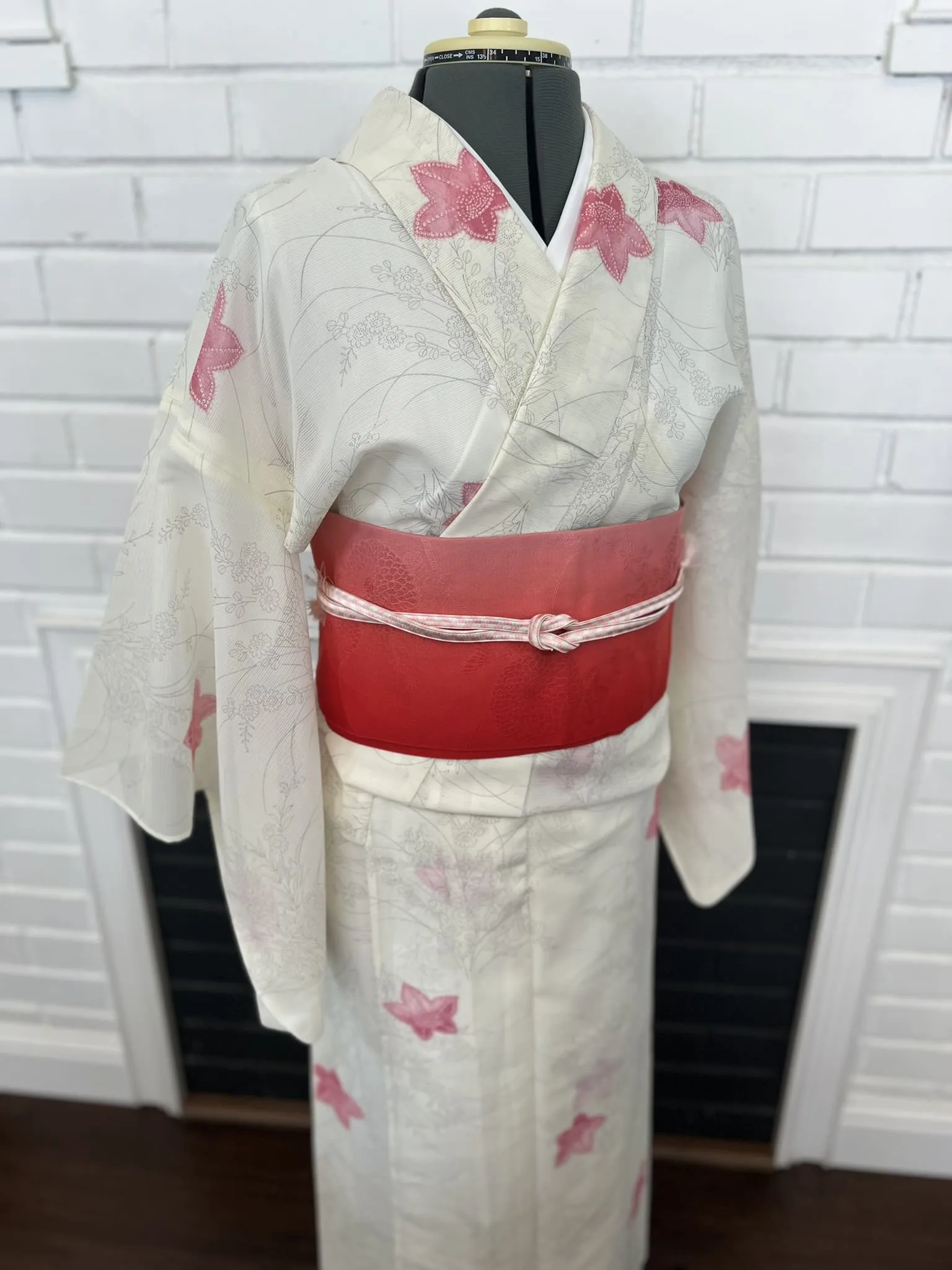 WASHABLE KIMONO, Balloon flower, Size: S-M / Japanese Traditional Women's Summer Kimono