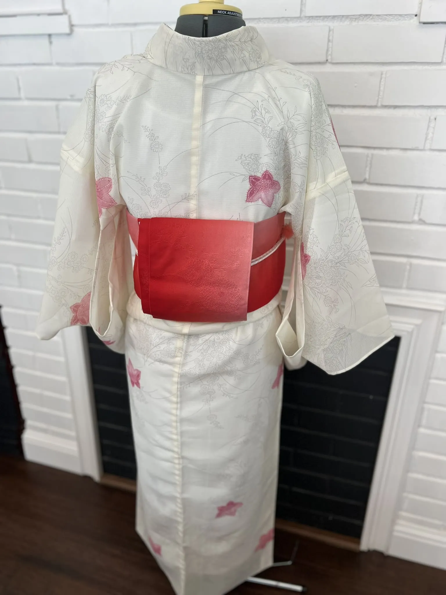 WASHABLE KIMONO, Balloon flower, Size: S-M / Japanese Traditional Women's Summer Kimono