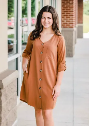 Wear it Two Ways Camel Cardi Dress