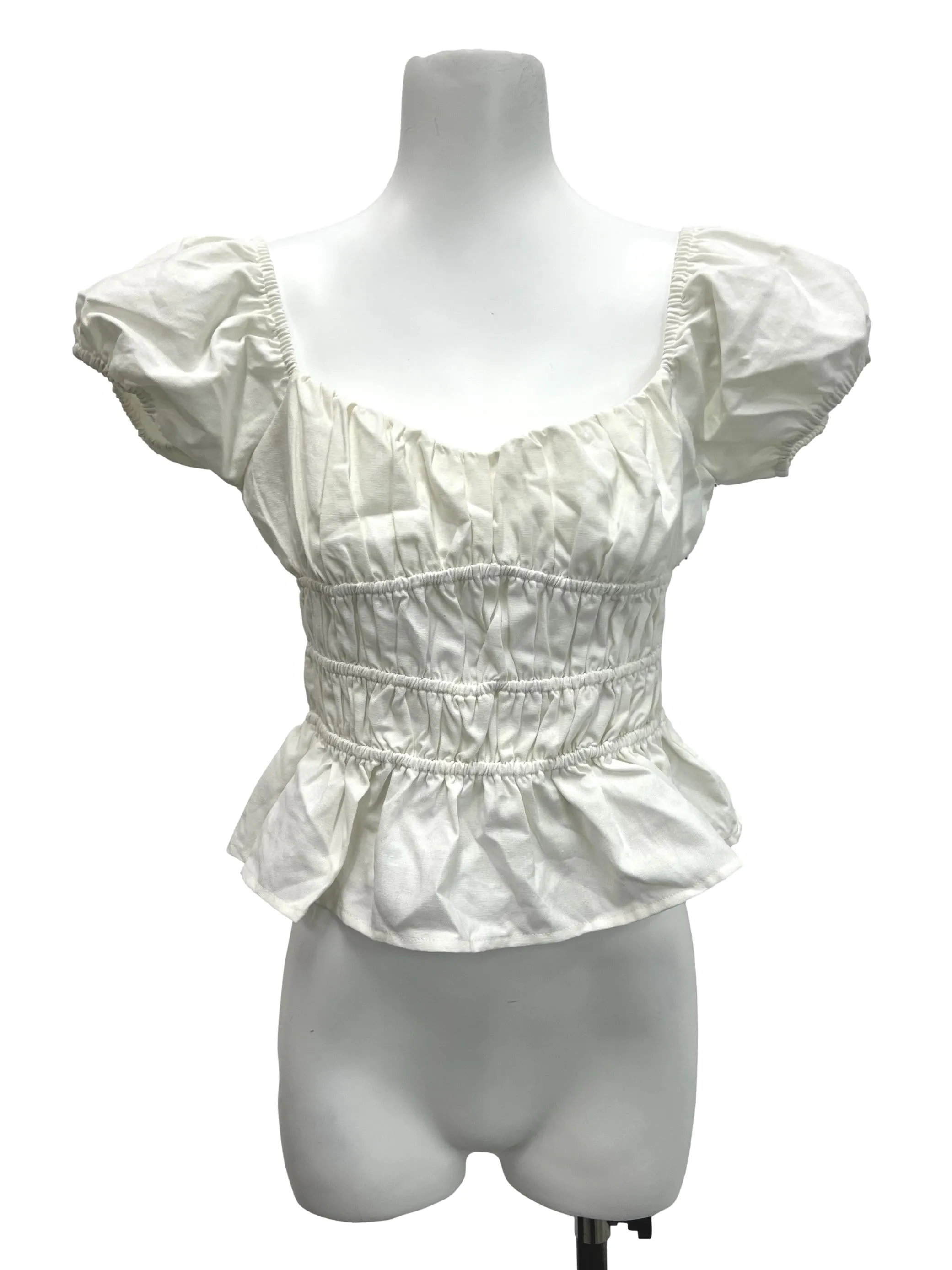 White Tiered Top