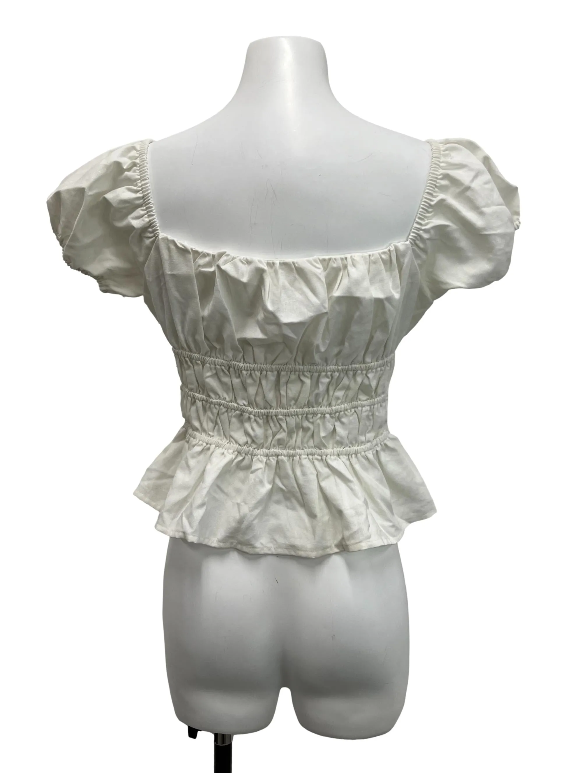 White Tiered Top
