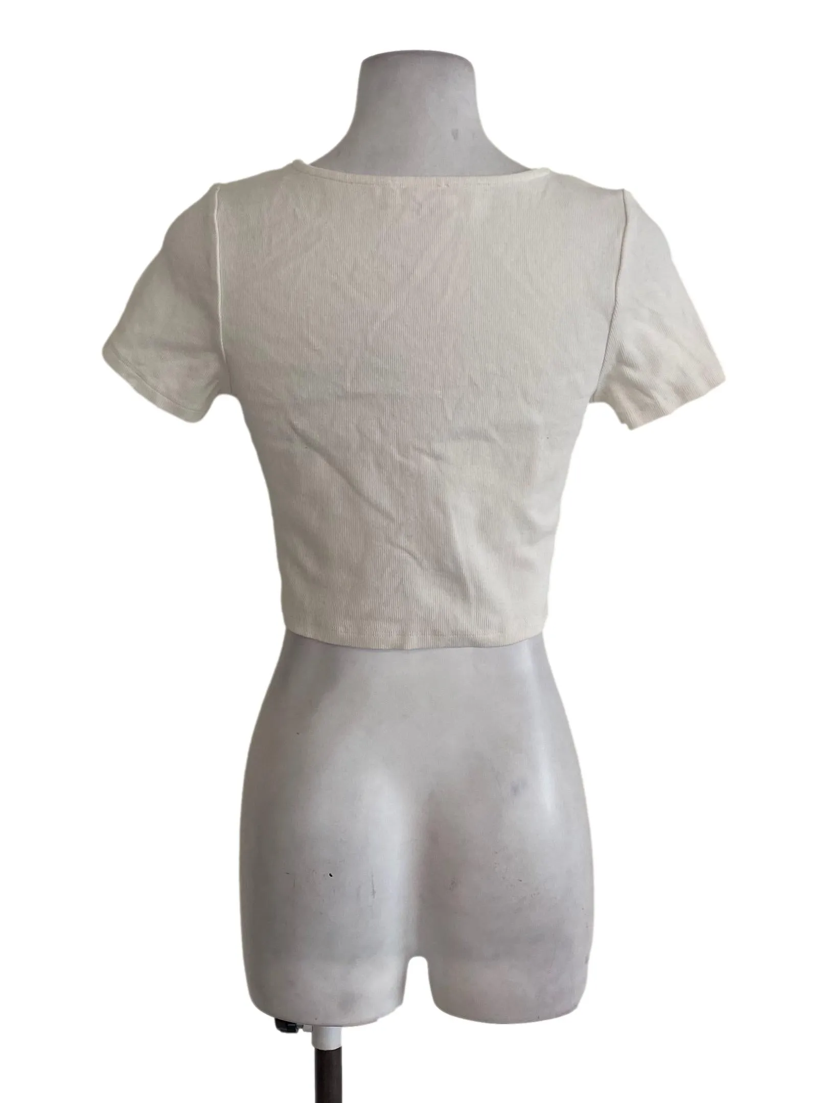 White V Neck Top